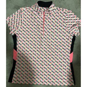 Tail women's golf Large short sleeve bright color shirt stretch